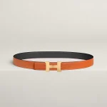 Mini Constance belt buckle & Reversible leather strap 24 mm - Image 2
